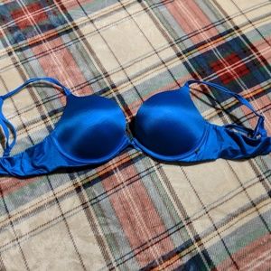 Victoria Secret Blue Push Up Bra